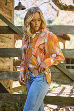 Load image into Gallery viewer, Roux Orange/Mustard Print Lightweight Summer Shirt