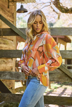 Load image into Gallery viewer, Roux Orange/Mustard Print Lightweight Summer Shirt