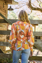 Load image into Gallery viewer, Roux Orange/Mustard Print Lightweight Summer Shirt