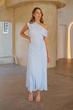 Load image into Gallery viewer, Janae Chiffon Pastel Sky Blue Evening Dress
