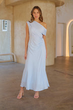Load image into Gallery viewer, Janae Chiffon Pastel Sky Blue Evening Dress