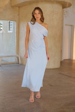 Load image into Gallery viewer, Janae Chiffon Pastel Sky Blue Evening Dress