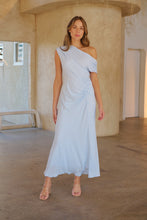 Load image into Gallery viewer, Janae Chiffon Pastel Sky Blue Evening Dress