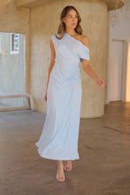 Load image into Gallery viewer, Janae Chiffon Pastel Sky Blue Evening Dress