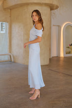 Load image into Gallery viewer, Janae Chiffon Pastel Sky Blue Evening Dress
