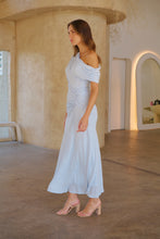 Load image into Gallery viewer, Janae Chiffon Pastel Sky Blue Evening Dress