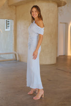 Load image into Gallery viewer, Janae Chiffon Pastel Sky Blue Evening Dress