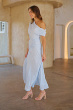 Load image into Gallery viewer, Janae Chiffon Pastel Sky Blue Evening Dress