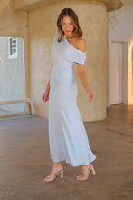 Load image into Gallery viewer, Janae Chiffon Pastel Sky Blue Evening Dress