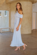Load image into Gallery viewer, Janae Chiffon Pastel Sky Blue Evening Dress