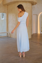 Load image into Gallery viewer, Janae Chiffon Pastel Sky Blue Evening Dress