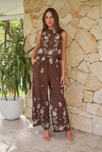 Load image into Gallery viewer, Ziara Brown Embroidery Pants (Part of a set)