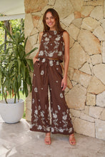 Load image into Gallery viewer, Ziara Brown Embroidery Pants (Part of a set)