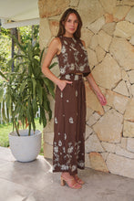 Load image into Gallery viewer, Ziara Brown Embroidery Pants (Part of a set)