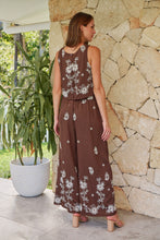 Load image into Gallery viewer, Ziara Brown Embroidery Pants (Part of a set)