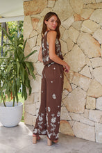 Load image into Gallery viewer, Ziara Brown Embroidery Pants (Part of a set)