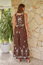 Load image into Gallery viewer, Ziara Brown Embroidery Pants (Part of a set)