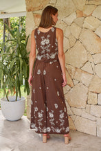 Load image into Gallery viewer, Ziara Brown Embroidery Pants (Part of a set)