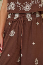 Load image into Gallery viewer, Ziara Brown Embroidery Pants (Part of a set)