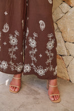 Load image into Gallery viewer, Ziara Brown Embroidery Pants (Part of a set)