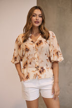 Load image into Gallery viewer, Frida Puff Sleeve Print Blouse