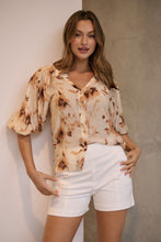 Load image into Gallery viewer, Frida Puff Sleeve Print Blouse
