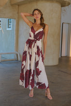 Load image into Gallery viewer, Enya Beige/Brown Floral Print Jumpsuit