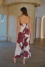 Load image into Gallery viewer, Enya Beige/Brown Floral Print Jumpsuit