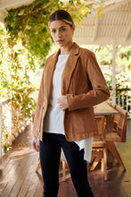 Load image into Gallery viewer, Cassia Corduroy Tan Collared Blazer