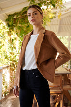 Load image into Gallery viewer, Cassia Corduroy Tan Collared Blazer