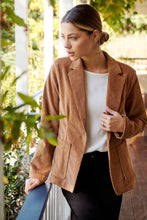 Load image into Gallery viewer, Cassia Corduroy Tan Collared Blazer