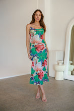 Load image into Gallery viewer, Lola Tropic Print Backless Mesh Dress
