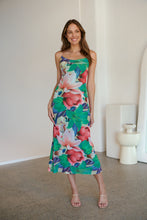 Load image into Gallery viewer, Lola Tropic Print Backless Mesh Dress