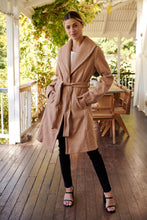 Load image into Gallery viewer, Ivy Camel Winter Wrap Coat