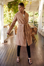 Load image into Gallery viewer, Ivy Camel Winter Wrap Coat