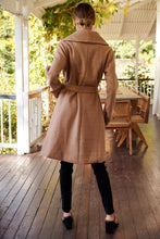 Load image into Gallery viewer, Ivy Camel Winter Wrap Coat