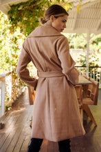 Load image into Gallery viewer, Ivy Camel Winter Wrap Coat