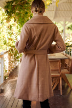 Load image into Gallery viewer, Ivy Camel Winter Wrap Coat