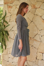 Load image into Gallery viewer, Aliante Silver Sparkle Short Dress