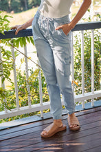 Load image into Gallery viewer, Cargo Light Blue Wash Denim Jogger Pant