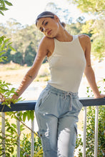 Load image into Gallery viewer, Cargo Light Blue Wash Denim Jogger Pant