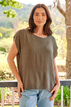Load image into Gallery viewer, Chele Short Sleeve Oversized Plain Top