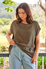 Load image into Gallery viewer, Chele Short Sleeve Oversized Plain Top