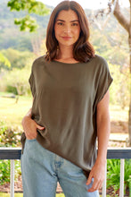 Load image into Gallery viewer, Chele Short Sleeve Oversized Plain Top