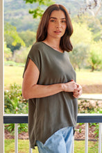Load image into Gallery viewer, Chele Short Sleeve Oversized Plain Top