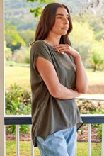 Load image into Gallery viewer, Chele Short Sleeve Oversized Plain Top