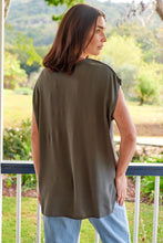 Load image into Gallery viewer, Chele Short Sleeve Oversized Plain Top