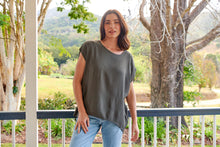 Load image into Gallery viewer, Chele Short Sleeve Oversized Plain Top