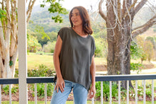 Load image into Gallery viewer, Chele Short Sleeve Oversized Plain Top