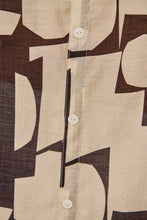 Load image into Gallery viewer, Leia Black/Cream Print Button Up 3/4 Sleeve Shirt